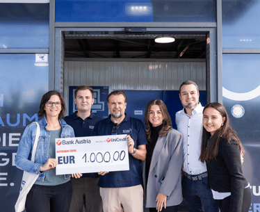 Spendenübergabe STORE ROOM in St. Pölten-